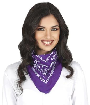 Sjaaltje Lila Zakdoek Denim