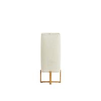 Light & Living TafellampWyn 39cm - crème touw met houtlook - 1894184 - thumbnail