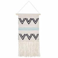 Beliani - FAZILPUR - Wanddecoratie - Zwart - Katoen - thumbnail