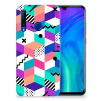 Honor 20 Lite | TPU Hoesje | Blokken Kleurrijk - thumbnail
