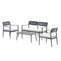 Morella Sofa Loungeset Carbon Black/Valley Sand Garden Impressions - Garden impressions - thumbnail