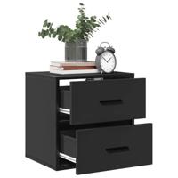 Nachtkastjes wandgemonteerd 2 st 40x31x39,5 cm zwart - thumbnail