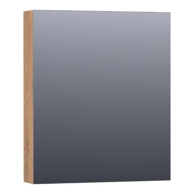 Brauer Impress Spiegelkast 60 cm - zonder Verlichting - Met 1 Rechtsdraaiende Dubbelzijdige Spiegeldeur - Chateau