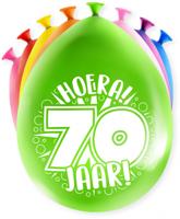 Party Ballonnen Hoera 70 jaar (8st) - thumbnail