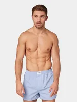 Tom Tailor 2-pak - wijde boxershorts - Dakota - 100% katoenen lichtblauwe losse heren boxershorts - thumbnail