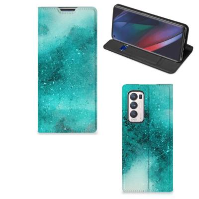 Bookcase OPPO Find X3 Neo Painting Blue Bookcase OPPO Find X3 Neo Painting Blue