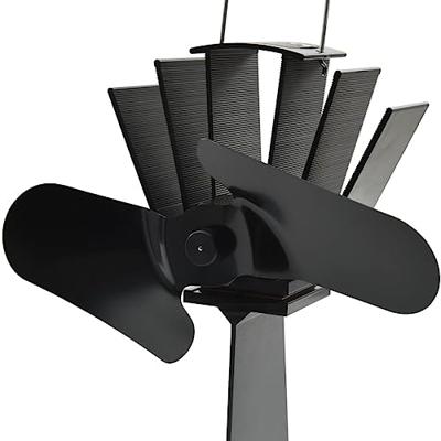 VidaXL Kachelventilator met 2 vinnen zwart - thumbnail