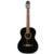 Javier Enriques CAG-75BK Black 4/4-formaat klassieke gitaar met solid sparren top - thumbnail