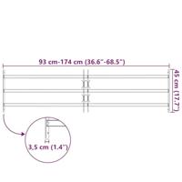 Raam Rooster Zwart 174 x 45 cm Gepoedercoat staal - thumbnail