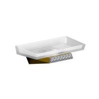 Zeephouder Sapho Soul Crystal Hangend 16.9x5.8 cm Goud / Melkglas - thumbnail