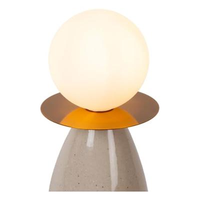 Lucide FIGARO - Tafellamp - Ø 12 cm, H 45cm - 1xG9 - Grijs
