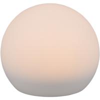 LED Tafellamp met Zonne-energie - Trion Mallo - Dag en Nacht Sensor - 5W - Warm Wit 3000K - RGBW - Spatwaterdicht IP44 - Rond - Mat Wit - Kunststof - thumbnail