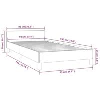 Bedframe zonder matras 90x190 cm stof donkergrijs - thumbnail