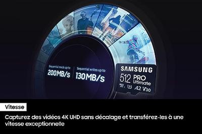 Samsung Pro Ultimate 128GB + SD-adapter Micro SD-kaart Blauw - thumbnail