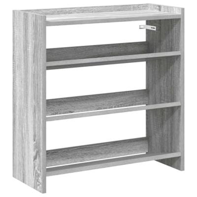 VidaXL Schoenenrek 60x25x62 cm bewerkt hout grijs sonoma eikenkleurig VidaXL Schoenenrek 60x25x62 cm bewerkt hout grijs sonoma eikenkleurig