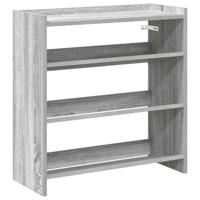 VidaXL Schoenenrek 60x25x62 cm bewerkt hout grijs sonoma eikenkleurig - thumbnail