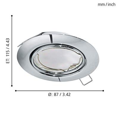 Eglo LedspotPeneto (3) 3x5w - 3000K - 8,7cm nikkel mat - 94407