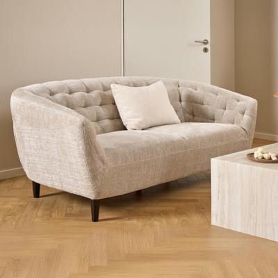 Bendt 3-zits Bank 'Loes' Chenille, kleur Beige