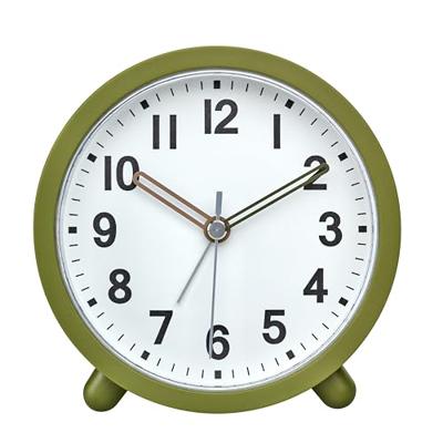 TFA Dostmann 60.1043.04 Wekker Kwarts Olijf, Groen Alarmtijden 1 Slepend uurwerk (geluidsloos)