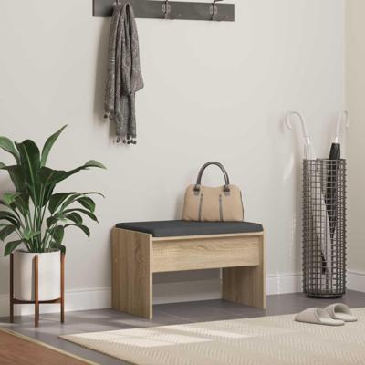 Halbank met kussen Sonoma Eiken 60 x 38 x 46 cm