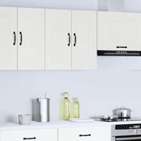 Keukenwandkast Kalmar bewerkt hout wit - thumbnail