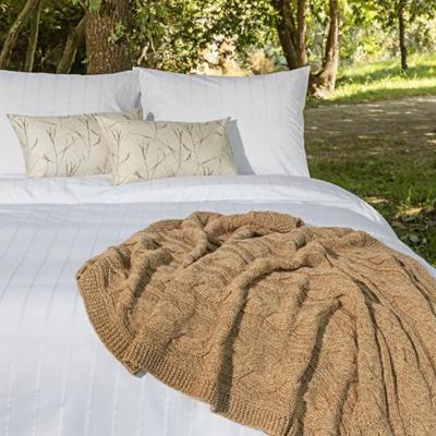 Dommelin Dommelin Plaid Braid Wol Mix Cappuccino 90x150 cm