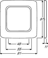 Busch-Jaeger 2CKA001725A0662 Frame, Verwarmingsnoodschakelaar Frame 1-voudig Duro 2000 SI Crème-wit, Parel-wit 1 stuk(s) - thumbnail