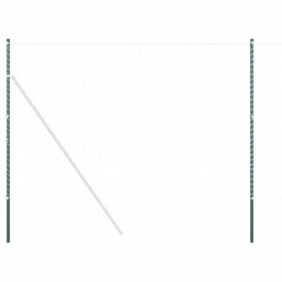 Hekpalen 2 pcs Groen 200 cm Poedergecoat staal Hekpalen 2 pcs Groen 200 cm Poedergecoat staal