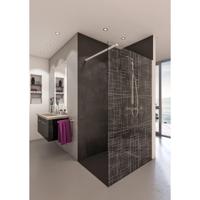 Inloopdouche BWS Free Time 100x200 cm Reflex Wit Timeless Coating Mat Wit Profiel - thumbnail