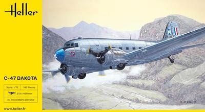 Heller 30372 C-47 DAKOTA Bouwpakket Schaal 1:72 vliegtuig