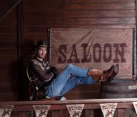 Cowboy blouse Country bruin - thumbnail