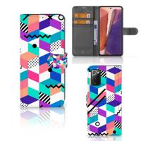 Samsung Galaxy Note 20 | Book Case | Blokken Kleurrijk - thumbnail