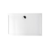 Douchebak Marmer Sapho Karia 100x70x4 cm Rechthoek Wit Sapho - thumbnail