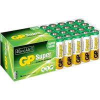 GP-batterijen LR06 1.5 V SUPER Alkaline Multipacks Mignon AA-batterij, pak van 40 - thumbnail
