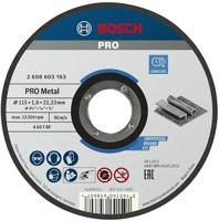 Bosch Professional Doorslijpschijf PRO Metal 115x22,23mm VE=1 - 2608603163 - thumbnail