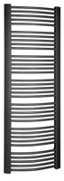Handdoekradiator Sapho Egeon Gebogen 59.5x174.2 cm Antraciet Sapho - thumbnail