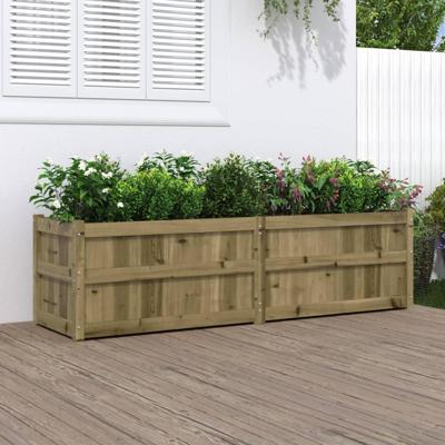 VidaXL Plantenbak 180x50x50 cm geïmpregneerd grenenhout