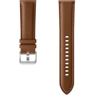 Samsung Stitch Leather Armband ET-SLR84, horlogeband voor Galaxy Watch3 met 22 mm bandbreedte, echt leren armband in bruin