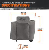 Traeger Ironwood 650 beschermhoes beschermkap - thumbnail