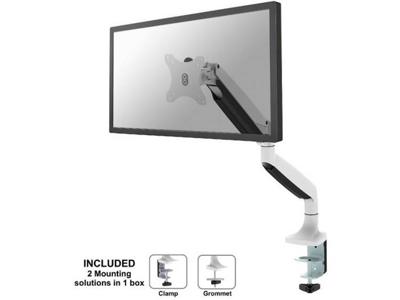 Neomounts nm-d750white tv/ monitor full motion desk gas-spring mount, 10-32", 9 kg, heigh