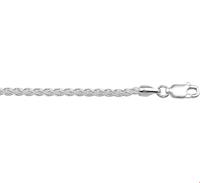 TFT Zilveren Ketting Vossestaart 2,5 mm x 45 cm - thumbnail