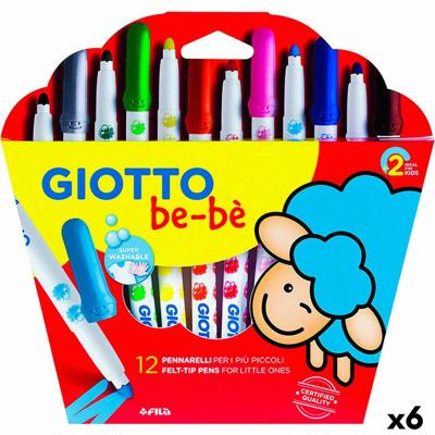 Set Viltstiften Giotto BE-BÉ Multicolour (6 Stuks)