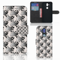 Nokia 8.1 Telefoonhoesje met Pasjes Salamander Grey - thumbnail