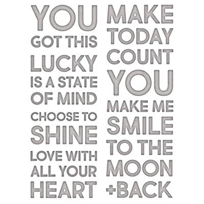 Sizzix • tim holtz thinlits die set bold text #2 7pcs