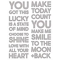 Sizzix • tim holtz thinlits die set bold text #2 7pcs - thumbnail