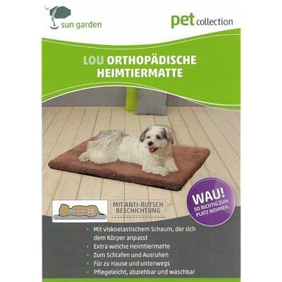Sun Garden lou orthopedisch hondenkussen 80x55x5cm antraciet