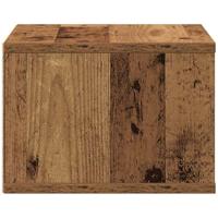 VidaXL Printerstand met opslag oudhout 40 x 32 x 22,5 cm bewerkt hout - thumbnail