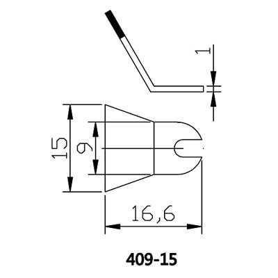 TOOLCRAFT Soldeerpunt Afgevlakt Grootte soldeerpunt 15 mm Lengte soldeerpunt: 15 mm Inhoud: 1 paar