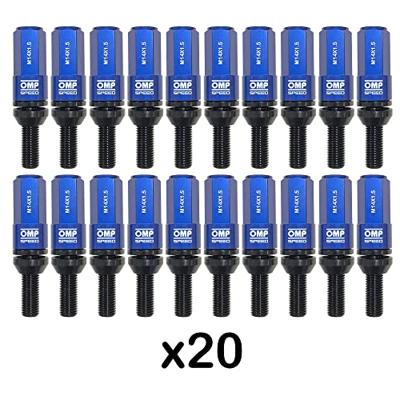 Schroevenkit OMP OMPS09981407 28 mm Blauw M14 x 1,50