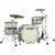 Tama MA32CZUS-SSR Starclassic Maple Silver Snow Racing Stripe 3d. shellset Smoked Black Nickel